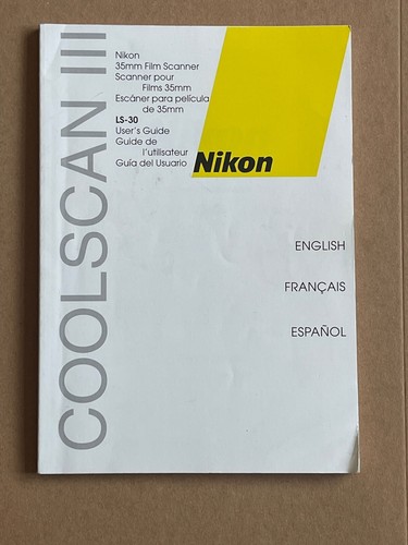 Nikon coolscan iii - coolscan, (ls-30)